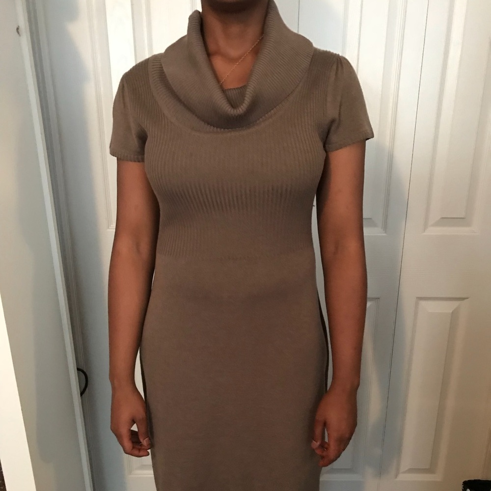 Tan Sweater Dress